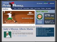 Andy Roddick's Website